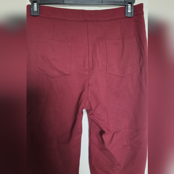 Modcloth XL Side Zip Cropped Comfort Dress Pants Pockets Holiday Casual Workwear - Picture 7 of 13